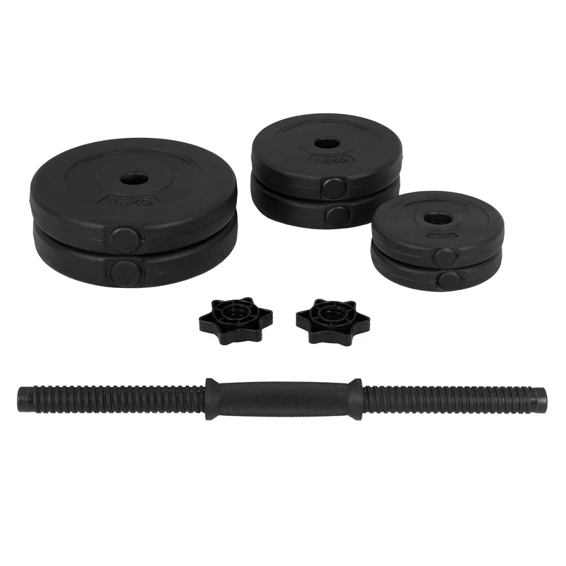 Kurzhantel Set 10kg mit Kunststoffüberzug und Sandfüllung
