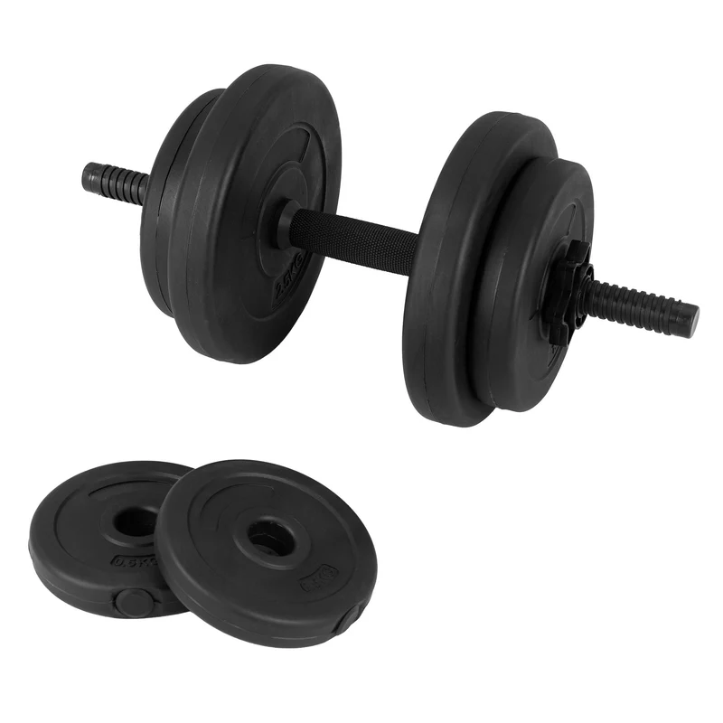 Kurzhantel Set 10kg mit Kunststoffüberzug und Sandfüllung