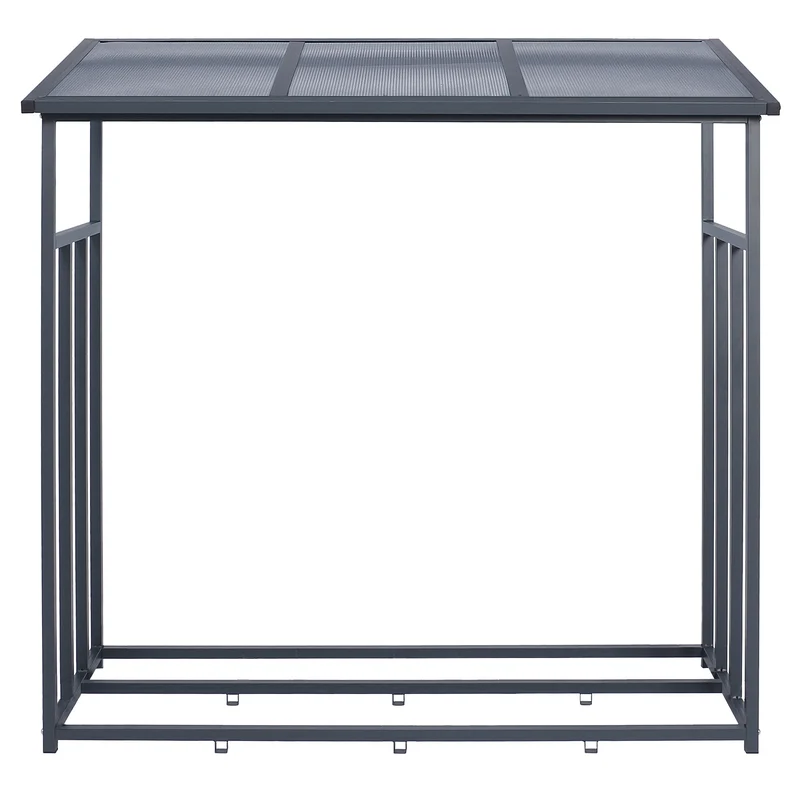Metall Kaminholzregal 143x145x70 cm Anthrazit ML-Design