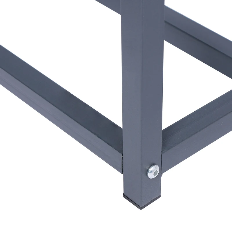 Metall Kaminholzregal 143x145x70 cm Anthrazit ML-Design