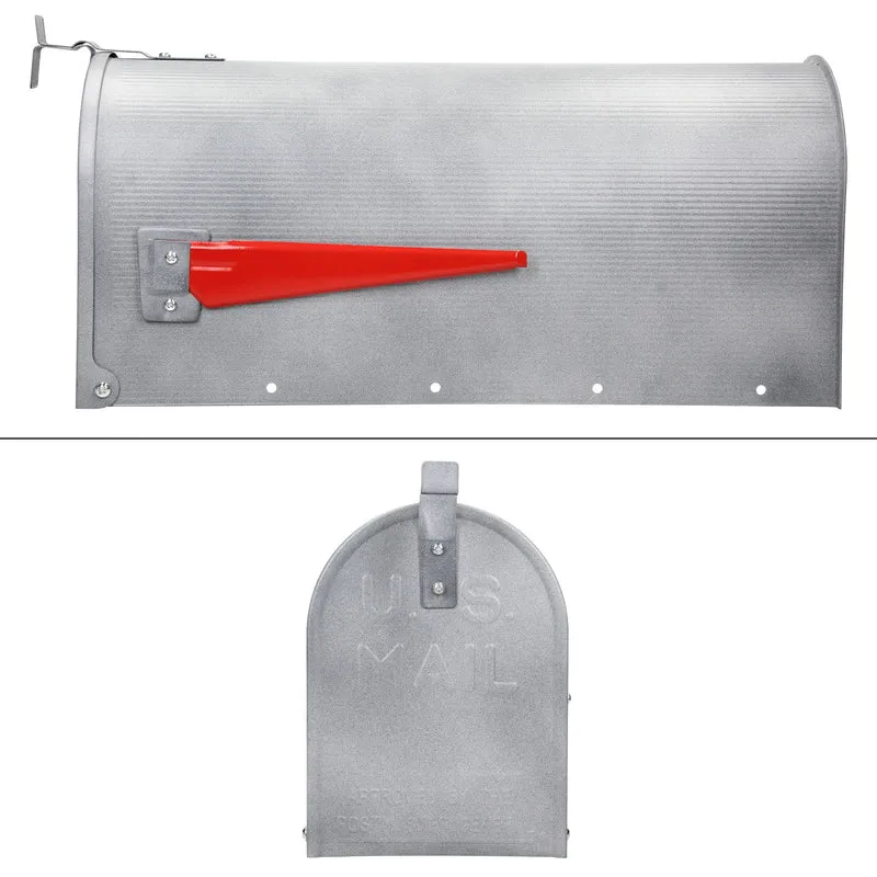 Briefkasten US Mailbox inkl. Wandhalterung Betonoptik aus Aluminium ML-Design