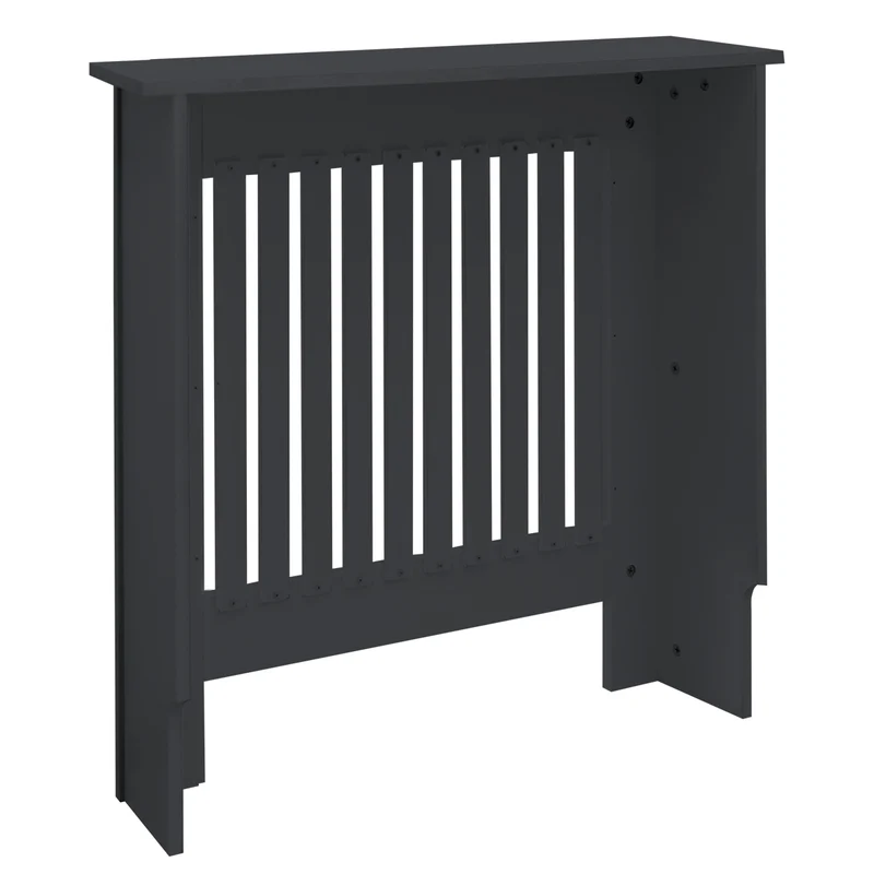 Heizkörperverkleidung 78x19x82 cm Landhaus Anthrazit aus MDF ML-Design