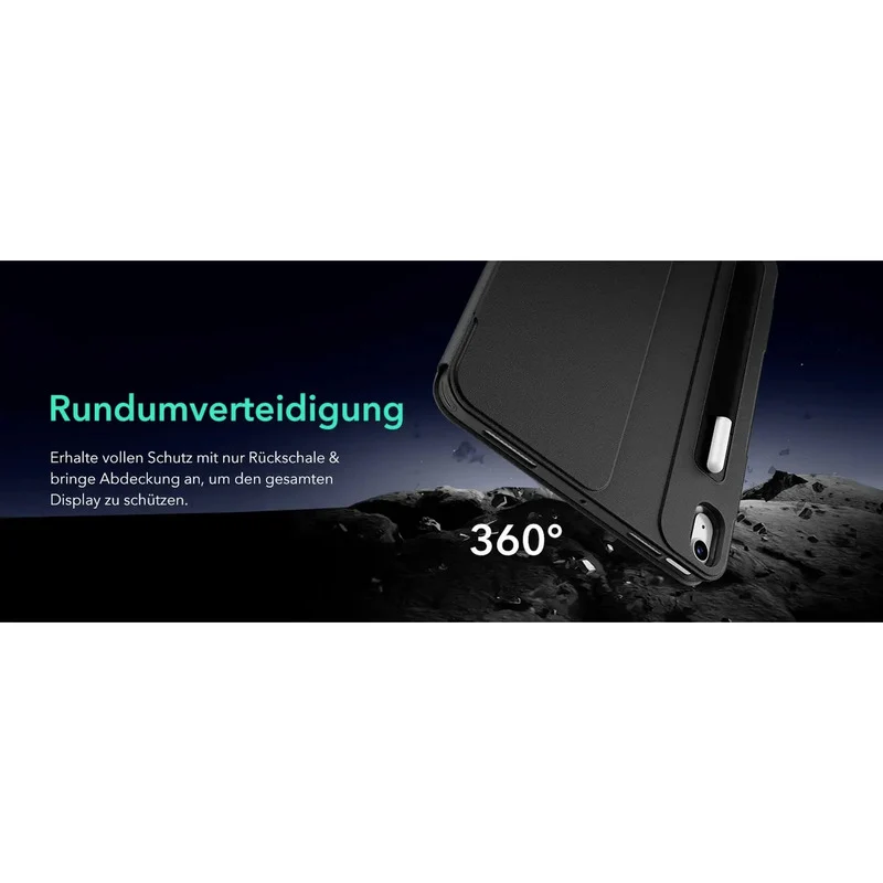 B-Ware ESR Shift Magnetic Case für Apple iPad Air 13" BookCase Schwarz mit Standfunk...