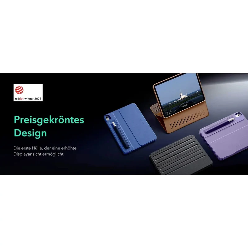 B-Ware ESR Shift Magnetic Case für Apple iPad Air 13" BookCase Schwarz mit Standfunk...