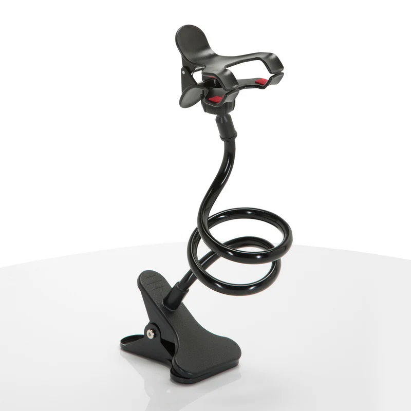 B-Ware hjh OFFICE Handyhalterung FLEXMOBI Klemmfuß / Schwanenhals ABS Kunststoff