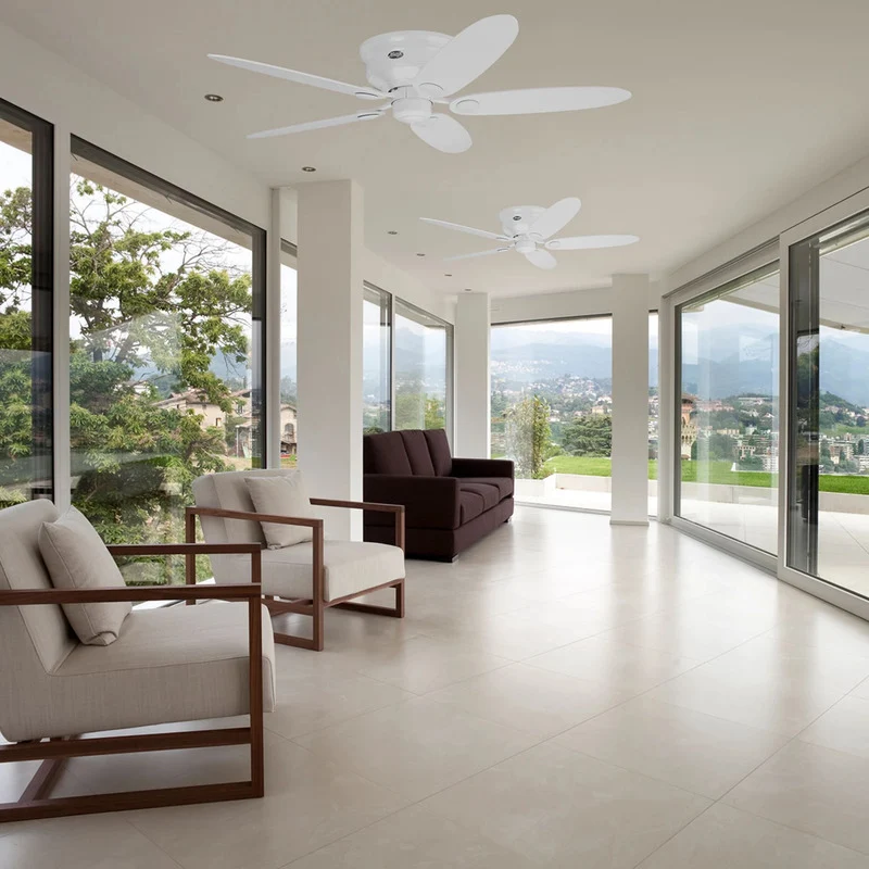 B-Ware Hunter Ventilator Low Profile III weiß ahorn Deckenventilator 132cm bis 25m²