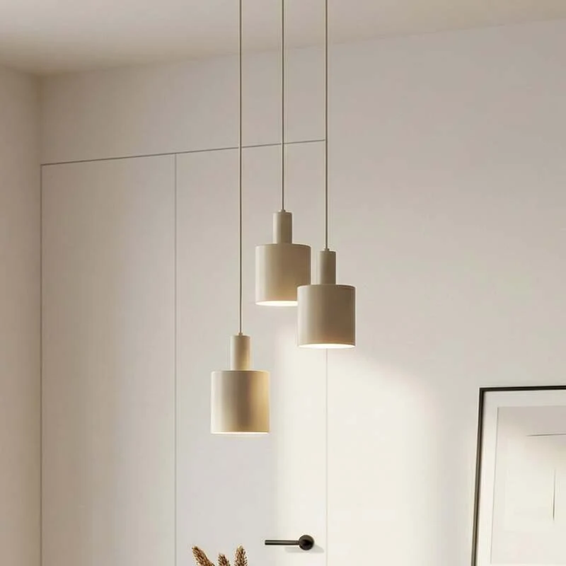 B-Ware Lindby Hängelampe Hängeleuchte Ovelia LED Pendelleuchte dimmbar beige 3-flammig