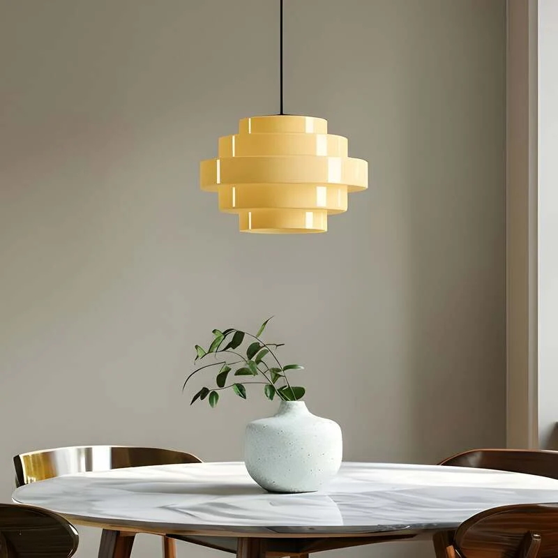 B-Ware Aldex Hängeleuchte Pendelleuchte Filo LED Lampe dimmbar gelb Ø28cm 1x15W