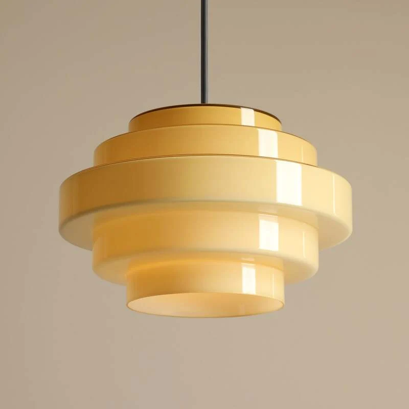 B-Ware Aldex Hängeleuchte Pendelleuchte Filo LED Lampe dimmbar gelb Ø28cm 1x15W
