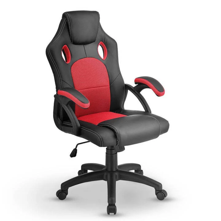B-Ware Racing Schreibtischstuhl Montreal ergonomisch gepolstert Rot höhenverstellbar
