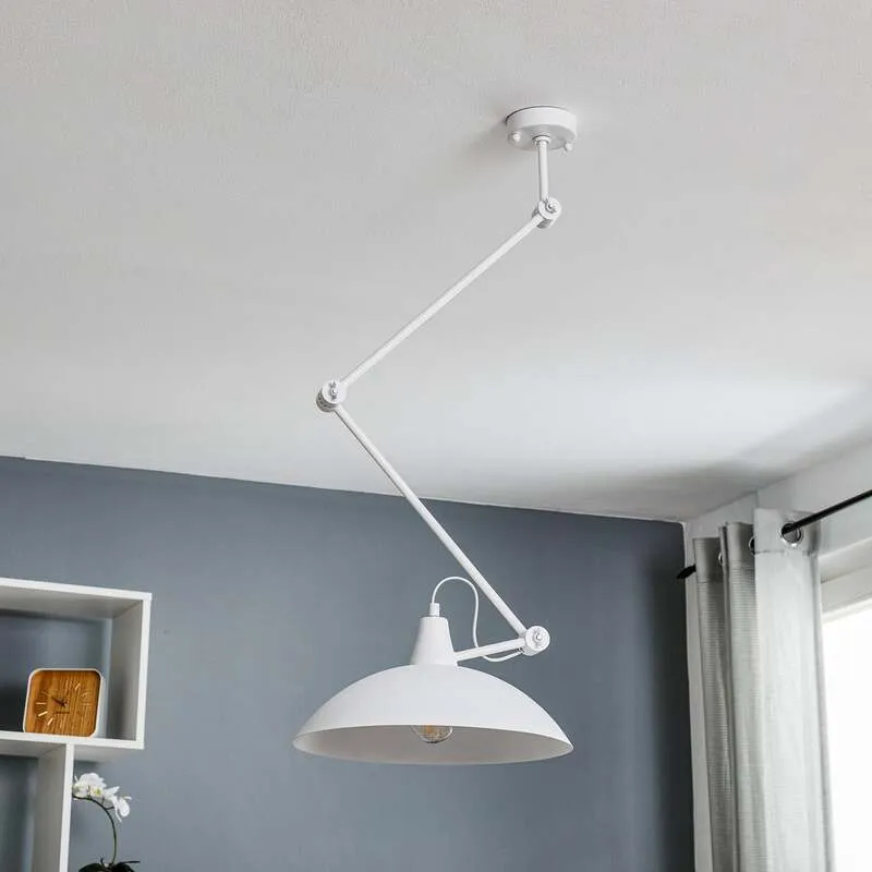 B-Ware Euluna Deckenlampe 808 Deckenlampe Lampe Leuchte verstellbar 1-flammig weiß
