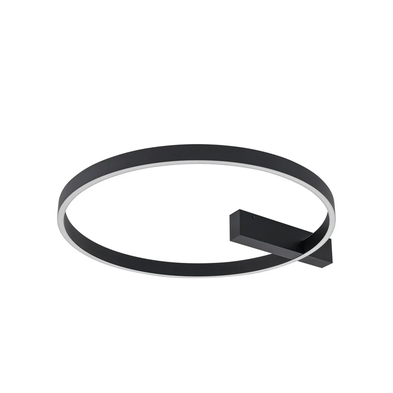 B-Ware Lucande Deckenlampe Deckenleuchte LED Isalin schwarz dimmbar CCT 60 cm
