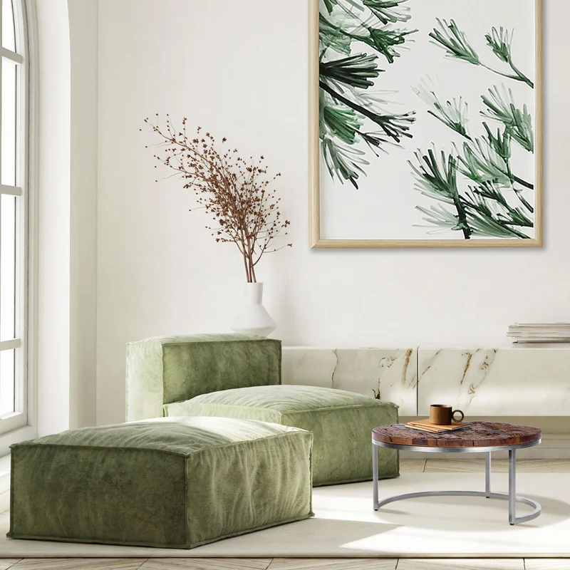 B-Ware Couchtisch Ø 70x35 cm Natur aus Akazienholz WOMO-Design