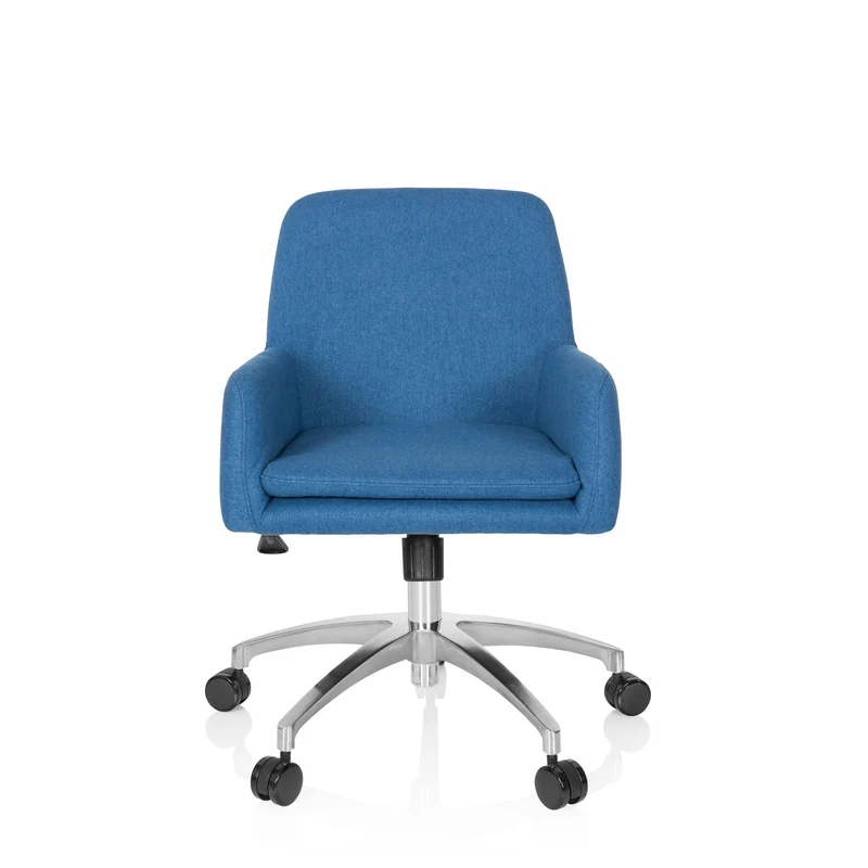 B-Ware hjh OFFICE Bürostuhl Drehstuhl Stuhl SHAKE 400 Stoff Stoffsessel Blau