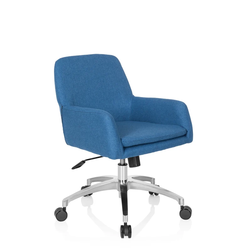 B-Ware hjh OFFICE Bürostuhl Drehstuhl Stuhl SHAKE 400 Stoff Stoffsessel Blau