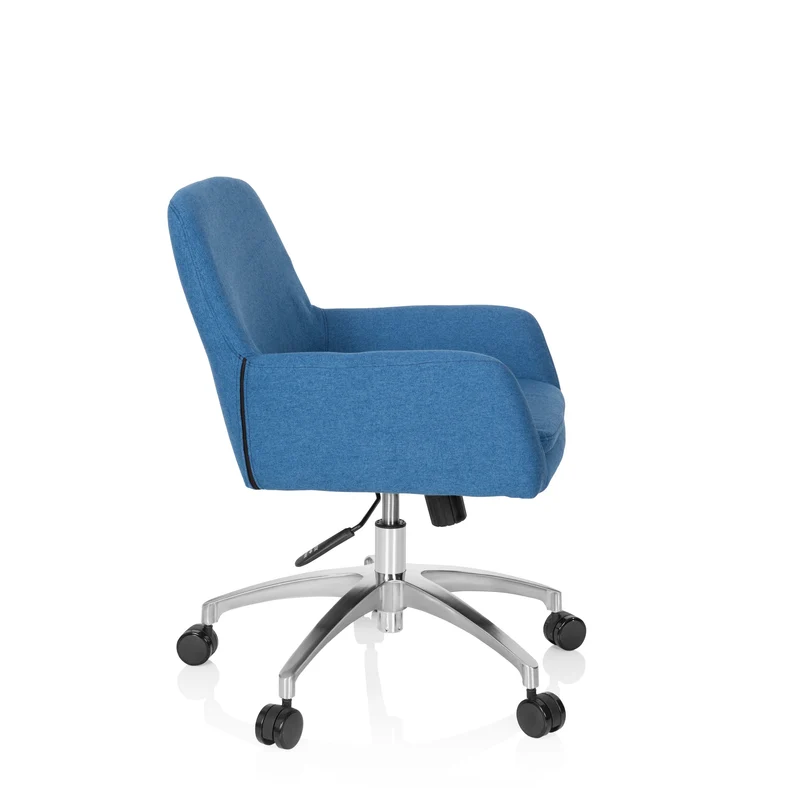 B-Ware hjh OFFICE Bürostuhl Drehstuhl Stuhl SHAKE 400 Stoff Stoffsessel Blau