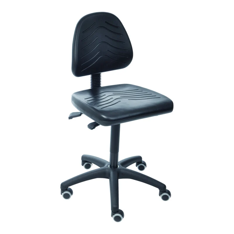 B-Ware STIER Arbeitsstuhl Drehstuhl ohne Armlehnen höhenverstellbar schwarz 460-650mm