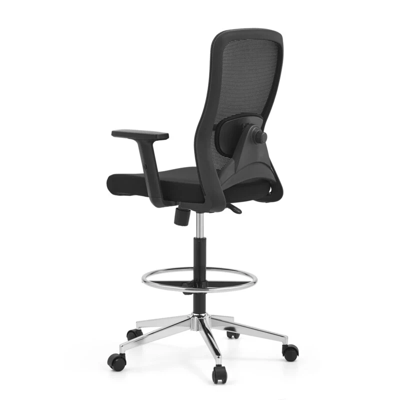 B-Ware hjh OFFICE Arbeitsstuhl Drehstuhl Counterstuhl höhenverstellbar Netzstoff