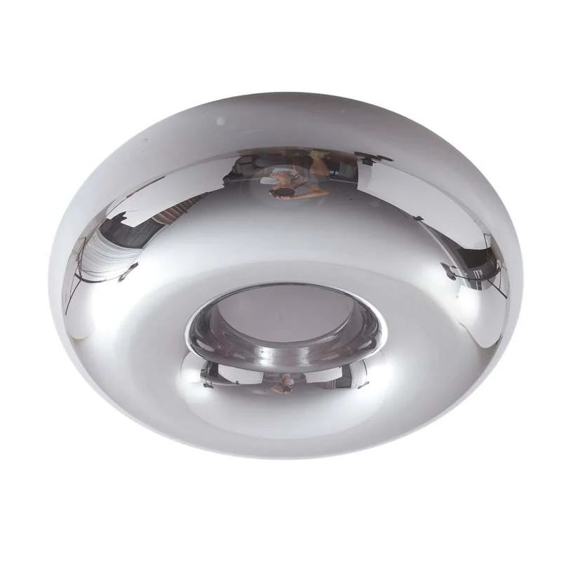 B-Ware Lindby Deckenleuchte Zehra LED Lampe Leuchte dimmbar schwarz rauchgrau Ø28cm