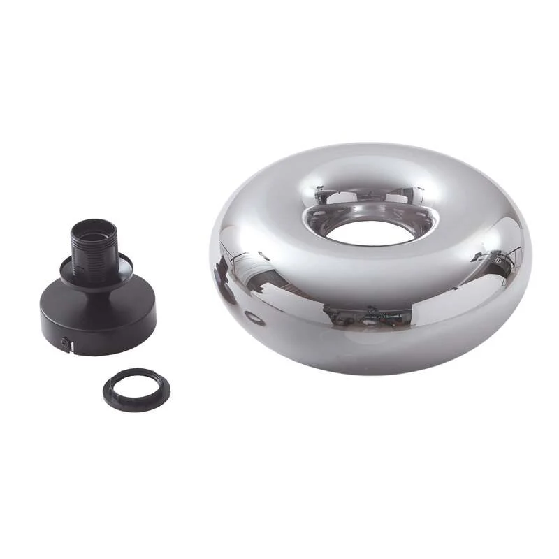 B-Ware Lindby Deckenleuchte Zehra LED Lampe Leuchte dimmbar schwarz rauchgrau Ø28cm