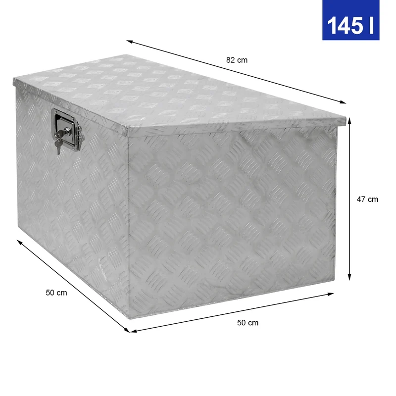 Aluminium Werkzeugkasten 82x50x47 cm abschließbar