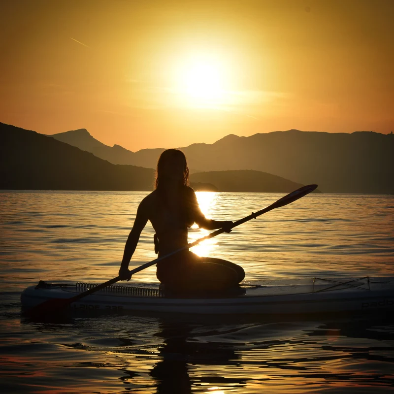 Doppelpaddel für SUP Kajak 4-tlg Schwarz aus Aluminium Paddel für Stand UP Paddle Board