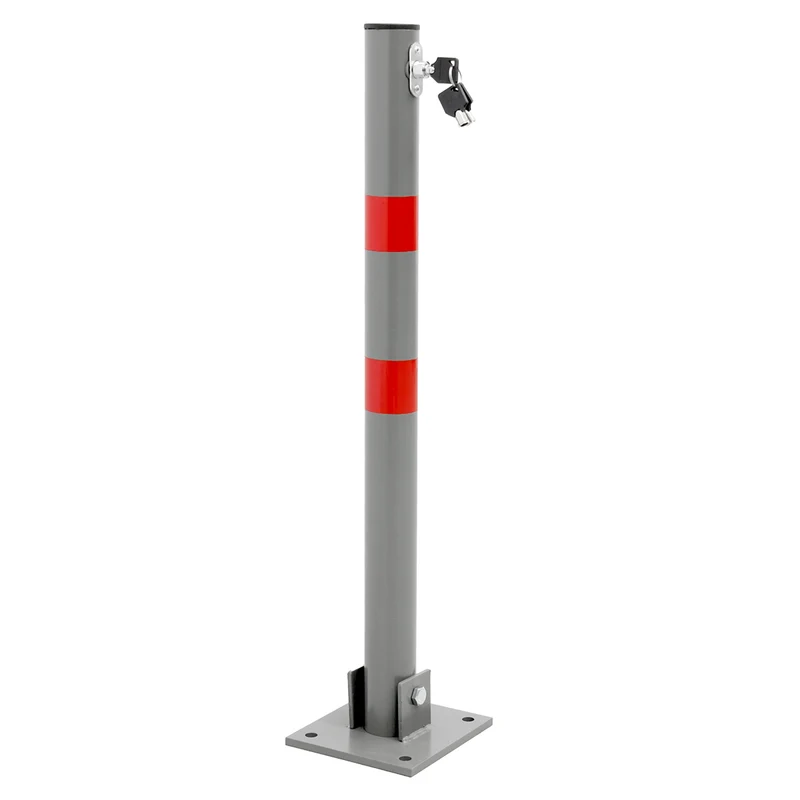 5er Set Klappbare Parkpfosten 71 cm Anthrazit aus Stahl