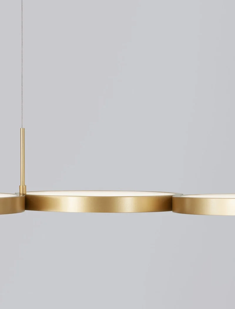 B-Ware Nova Luce Hängeleuchte Hängelampe MAGNUS LED Messing Warmweiß dimmbar 41 W La361