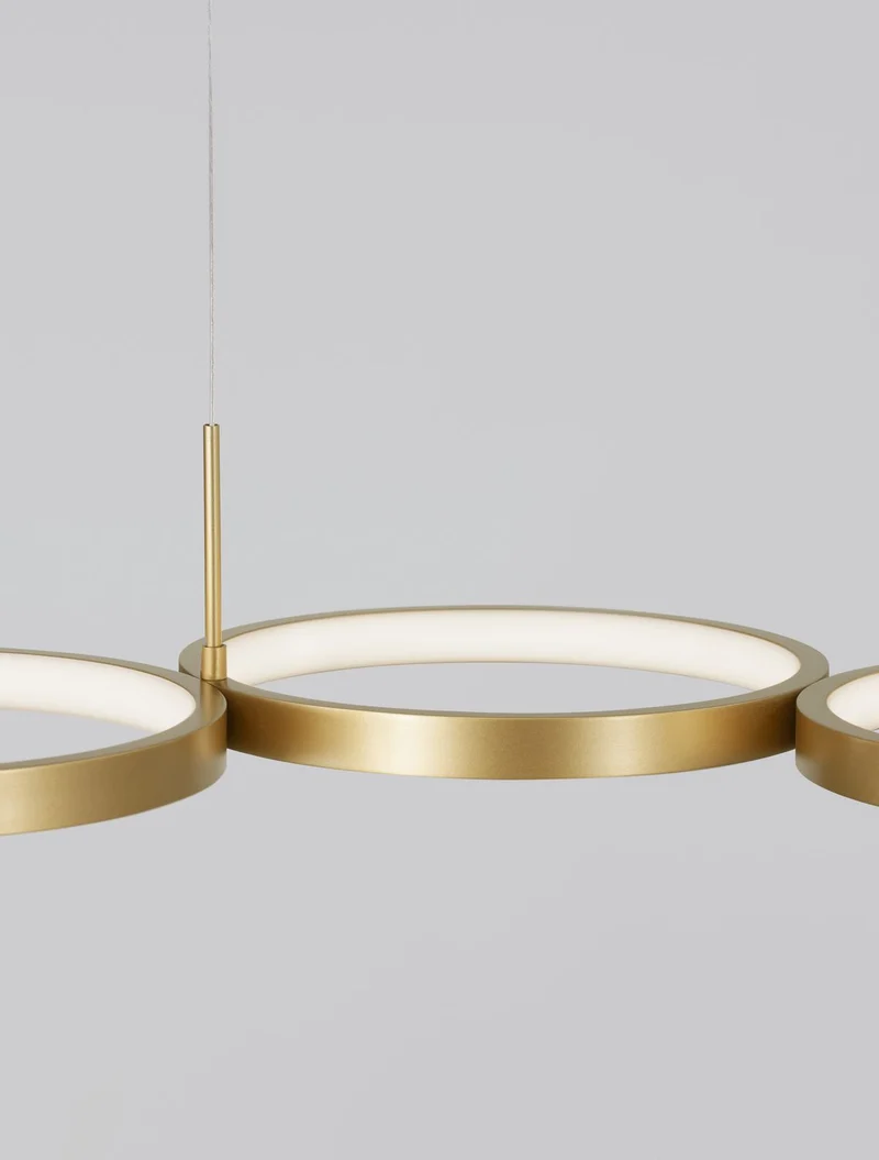 B-Ware Nova Luce Hängeleuchte Hängelampe MAGNUS LED Messing Warmweiß dimmbar 41 W La361