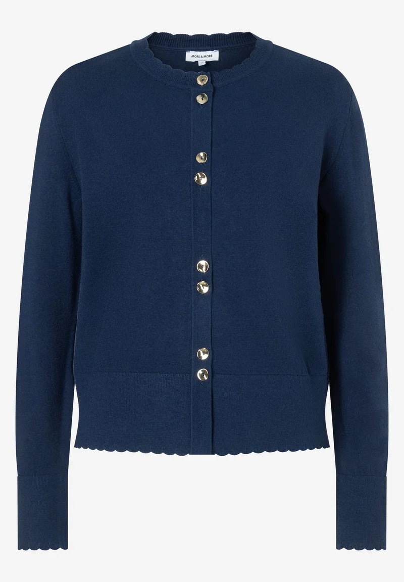 Fine Knit Cardigan, classic blue