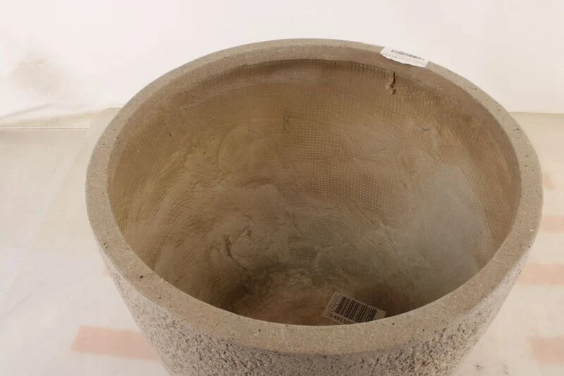 Pflanztopf Beige 45,5cm x 45,5cm x 45cm Pflanzgefäß für Innen und Außenbereich