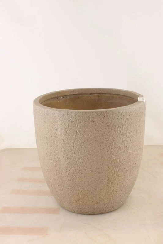 Pflanztopf Beige 45,5cm x 45,5cm x 45cm Pflanzgefäß für Innen und Außenbereich