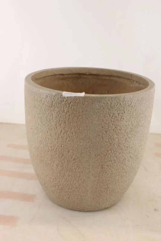 Pflanztopf Beige 45,5cm x 45,5cm x 45cm Pflanzgefäß für Innen und Außenbereich