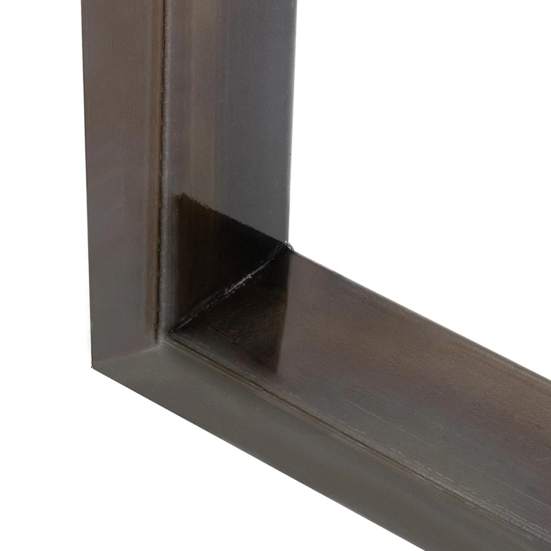 B-Ware Tischbeine Tischgestell 2er Set U-Design 60x72 cm Schwarz aus Stahl