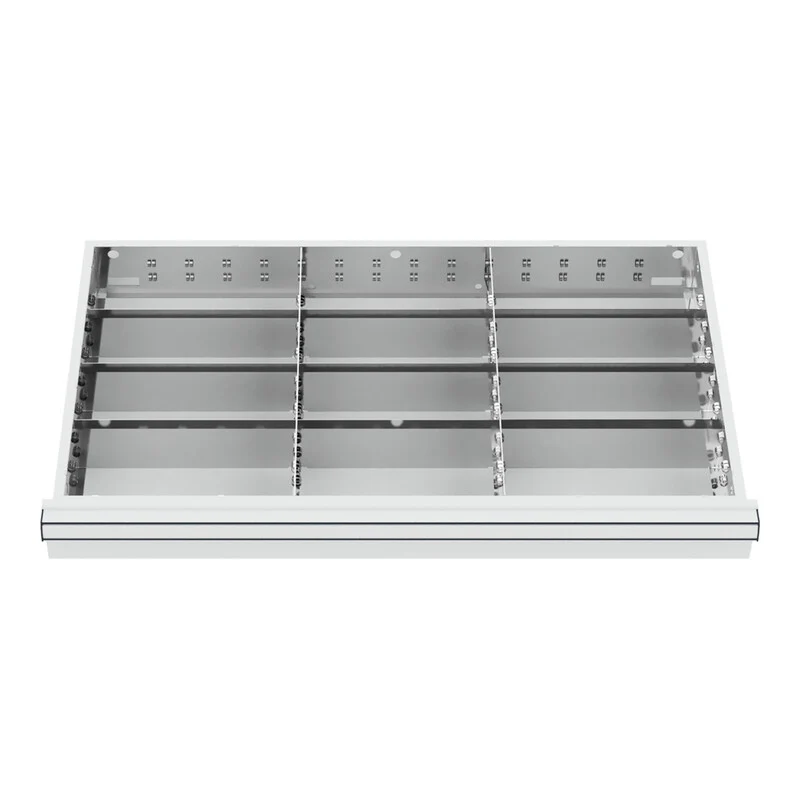 B-Ware STIER Schubladeneinteilung Metalleinteilung BLH 12 Fächer 800x450mm verzinkt