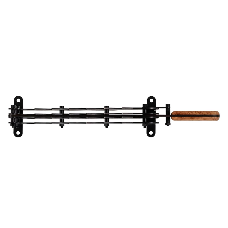 B-Ware Spanmesser Handholzspalter mit Holzgriff schwarz inkl. Montagematerial manueller Holzspalter
