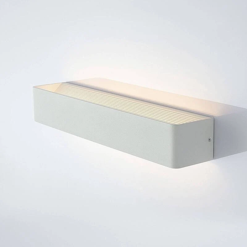 B-Ware Lindby Wandleuchte Wandlampe LED Leuchte weiß Metall Lonisa warmweiß Wohnzim652