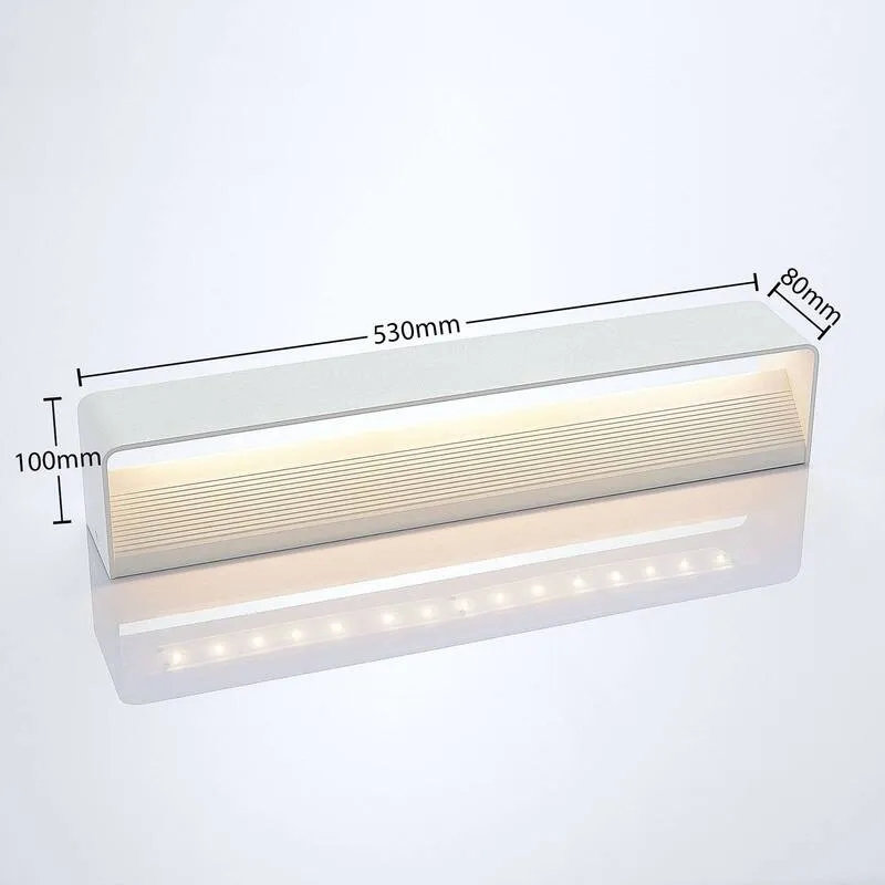 B-Ware Lindby Wandleuchte Wandlampe LED Leuchte weiß Metall Lonisa warmweiß Wohnzim652