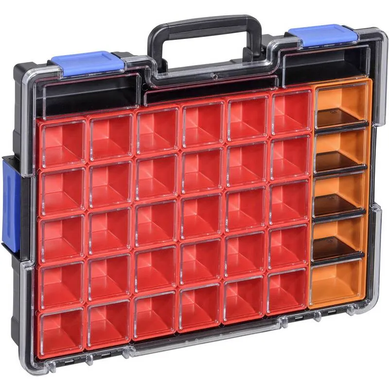 B-Ware Allit Sortimentskoffer EuroPlus Pro K44/36 Werkzeugkoffer 36 Fächer schwarz