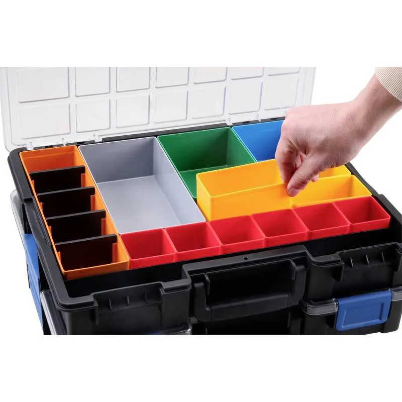 B-Ware Allit Sortimentskoffer EuroPlus Pro K44/36 Werkzeugkoffer 36 Fächer schwarz