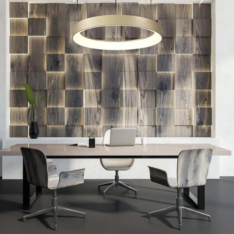 B-Ware Mantra Iluminación Hängelampe Niseko II LED Pendelleuchte dimmbar gold Ø38cm
