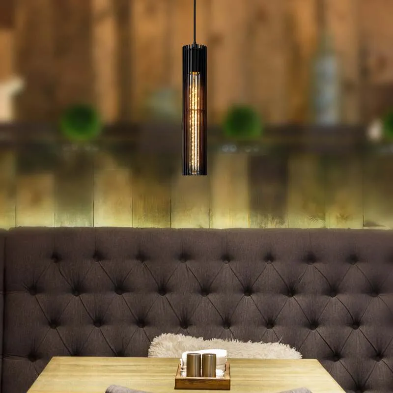 B-Ware Lucide Hängeleuchte Lionel LED Pendelleuchte Hängelampe dimmbar schwarz 34cm