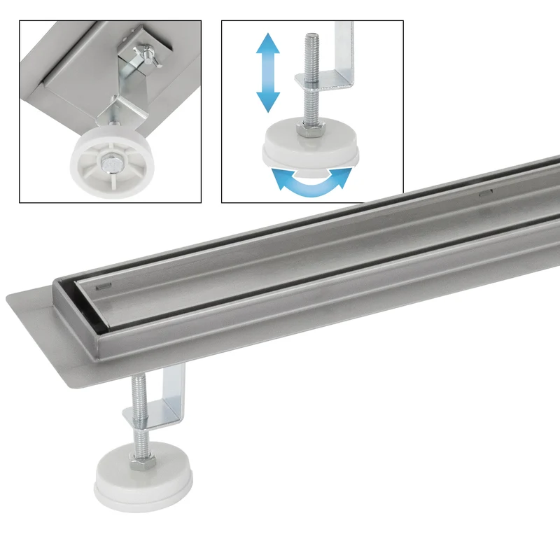 ML-Design Duschrinne befliesbar 100cm Silber aus Edelstahl