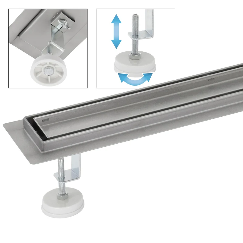 ML-Design Duschrinne befliesbar 70cm Silber aus Edelstahl