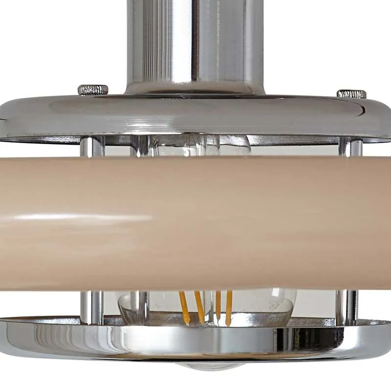 B-Ware Lindby Deckenleuchte Branford LED Lampe Leuchte dimmbar beige Ø35cm 16cm hoch