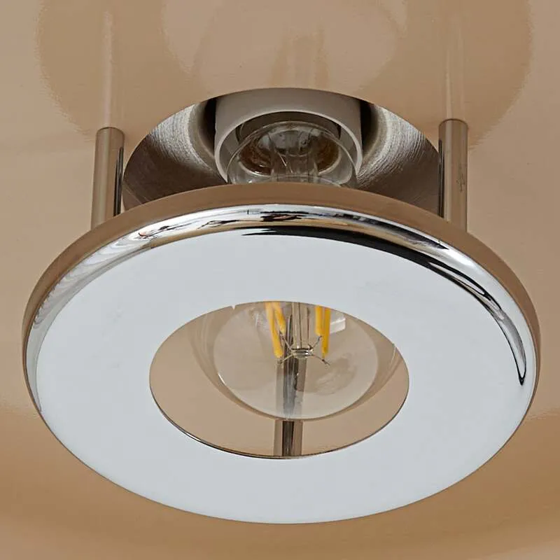 B-Ware Lindby Deckenleuchte Branford LED Lampe Leuchte dimmbar beige Ø35cm 16cm hoch