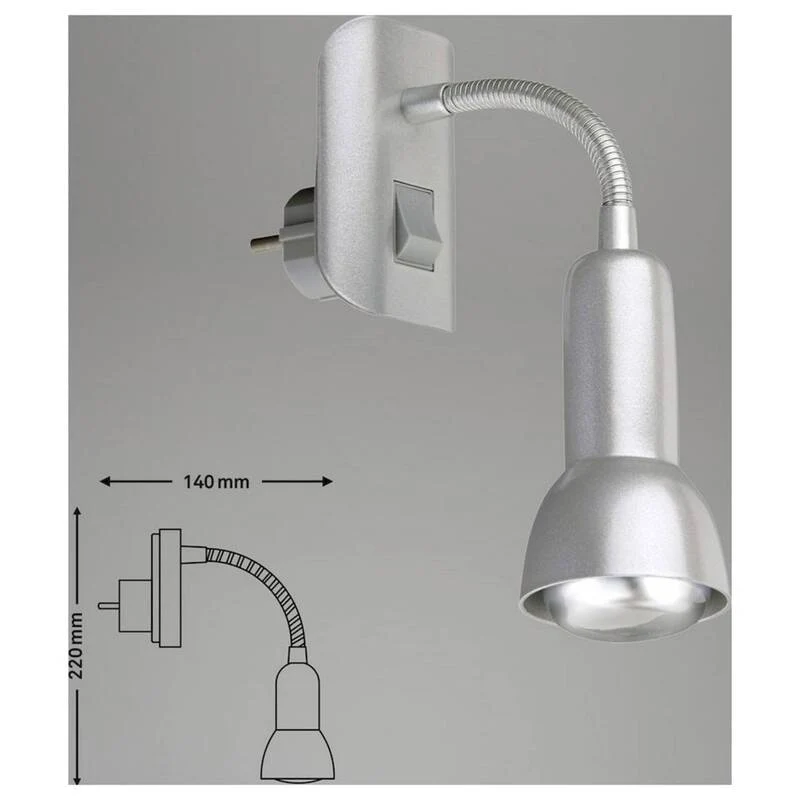 B-Ware Briloner Wandleuchte Titan E14 25W LED Wandlampe Lampe dimmbar flexibel 22cm