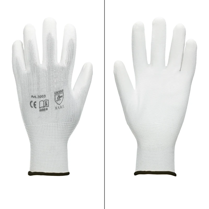 Montagehandschuhe Weiß Größe 10 / XL 4er Set