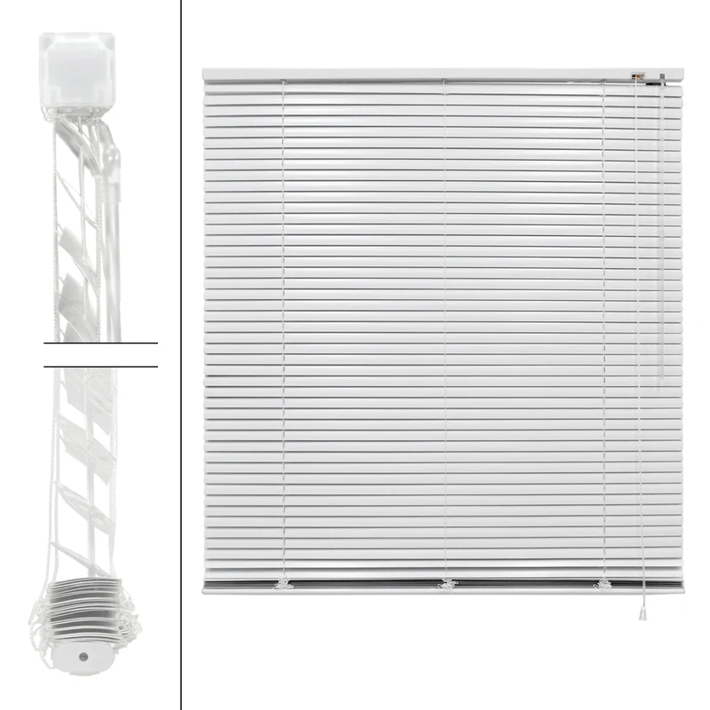 Aluminium Jalousie 70x175 cm Weiß inkl. Montagematerial