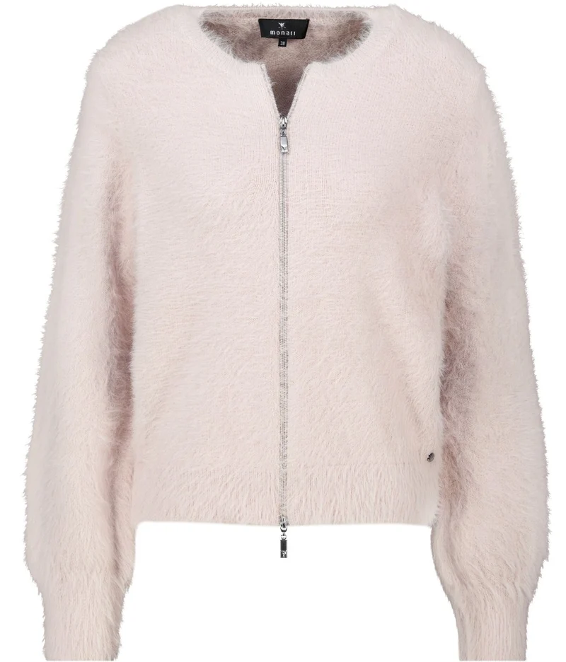 Strickjacke mit flauschiger Haptik